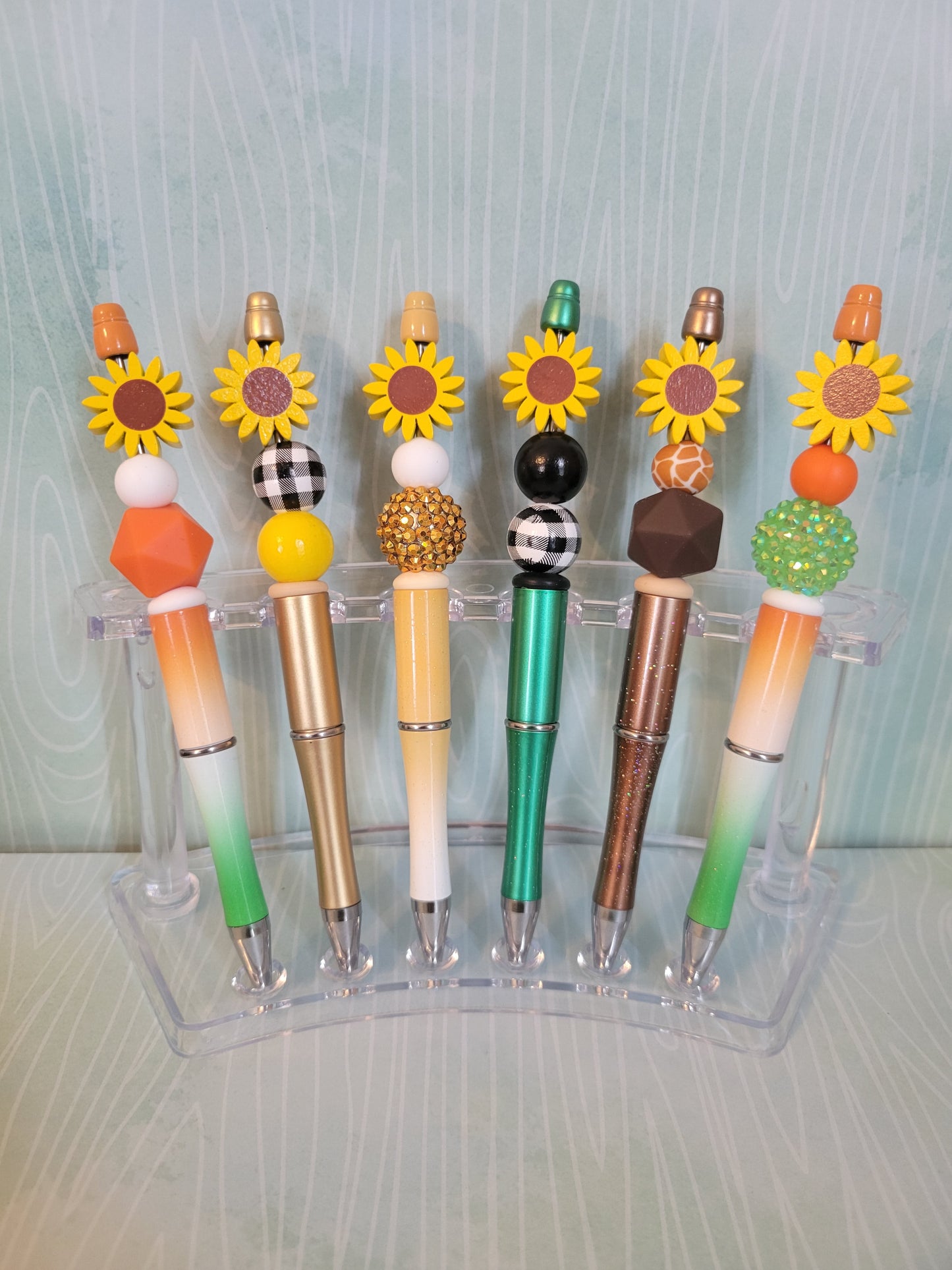 Sunflower Beaded Pens