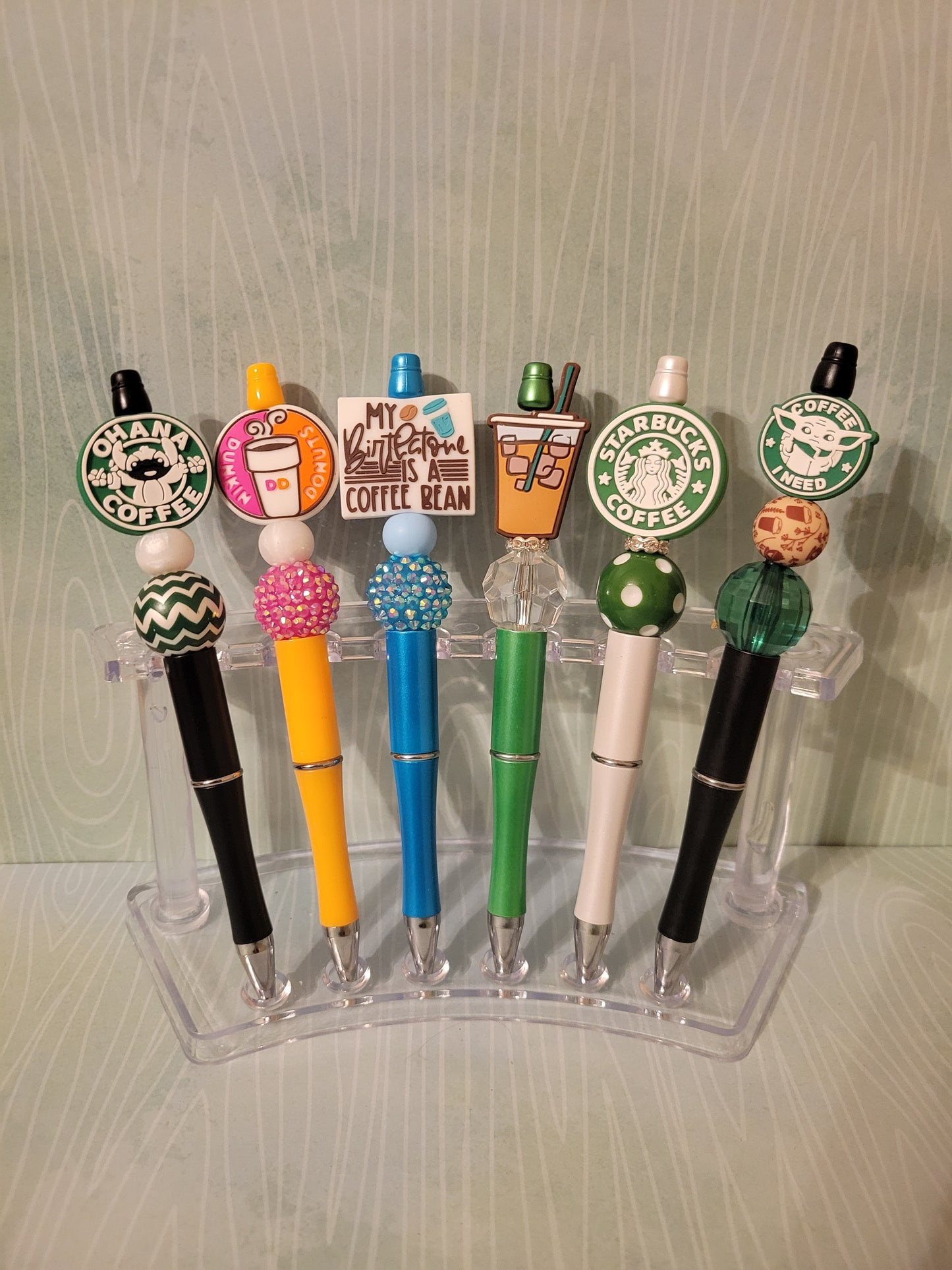 Coffee Beaded Pens