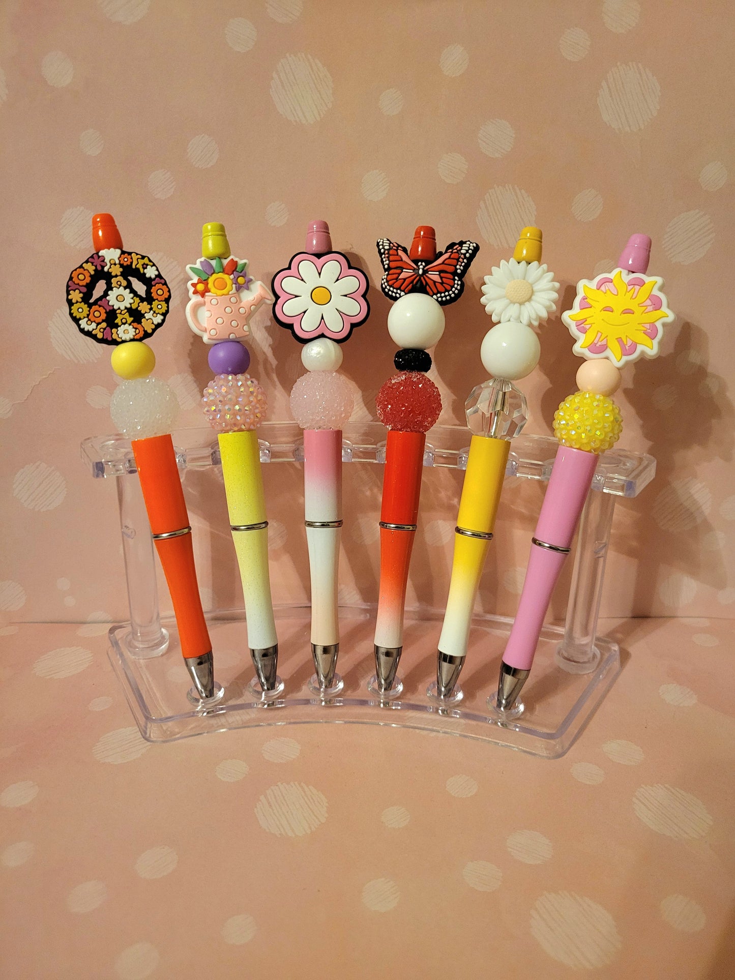 Spring Beaded Pens