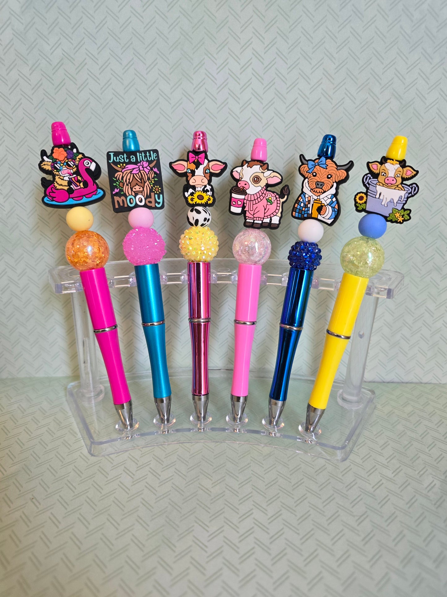 Cow Beaded Pens