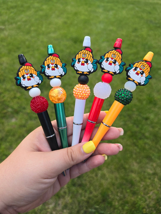 Chicken Beaded Pens