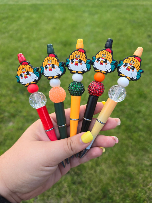 Chicken Beaded Pens