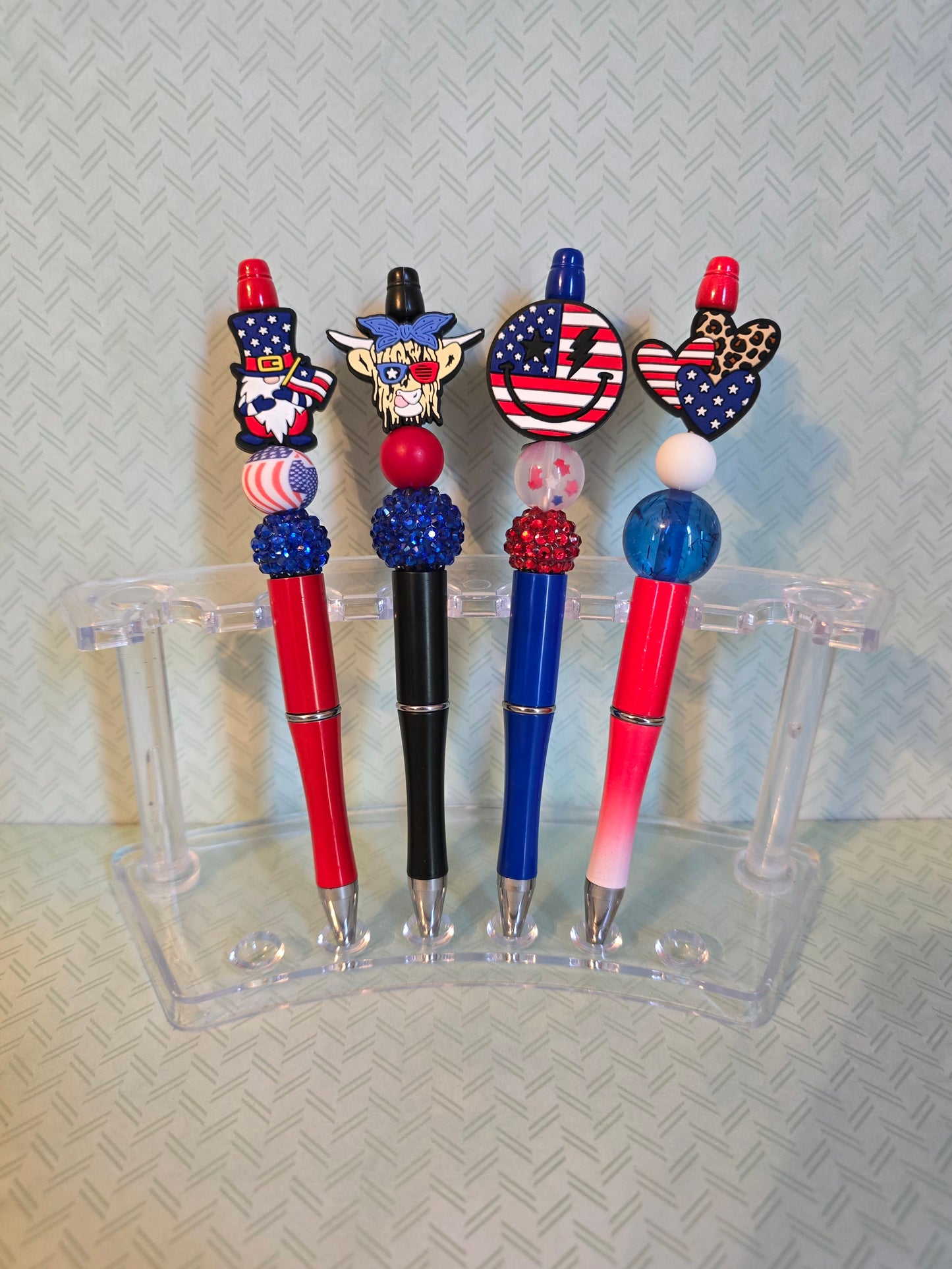 4th of July Beaded Pens