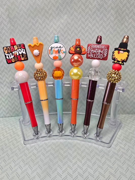 Thanksgiving Beaded Pens