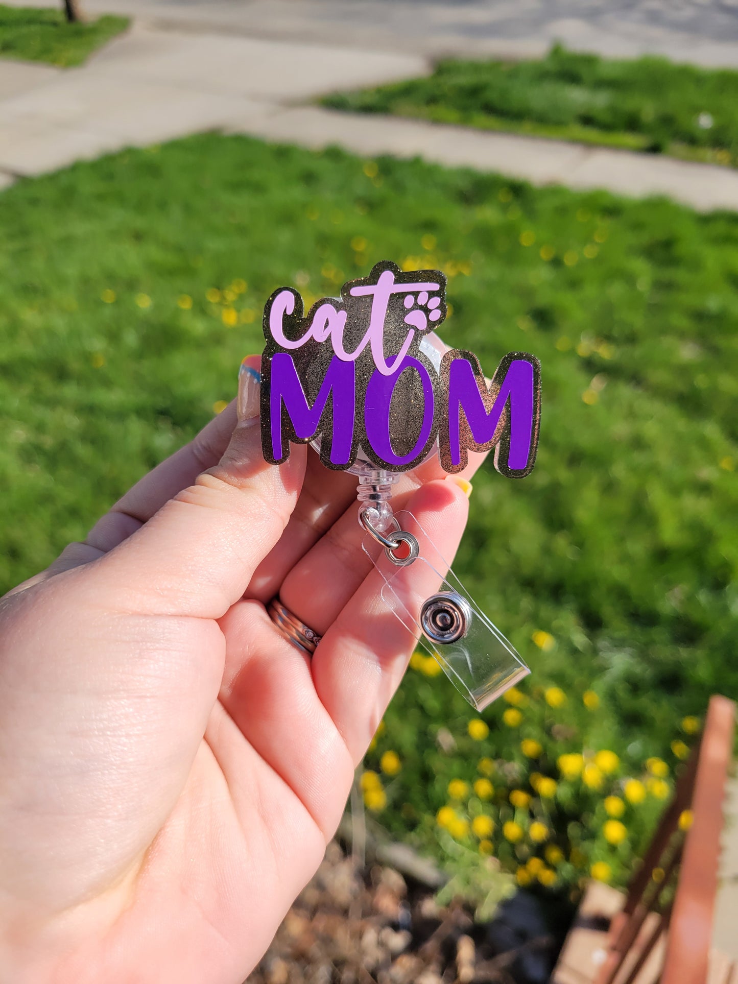 Cat Mom Badge Reel