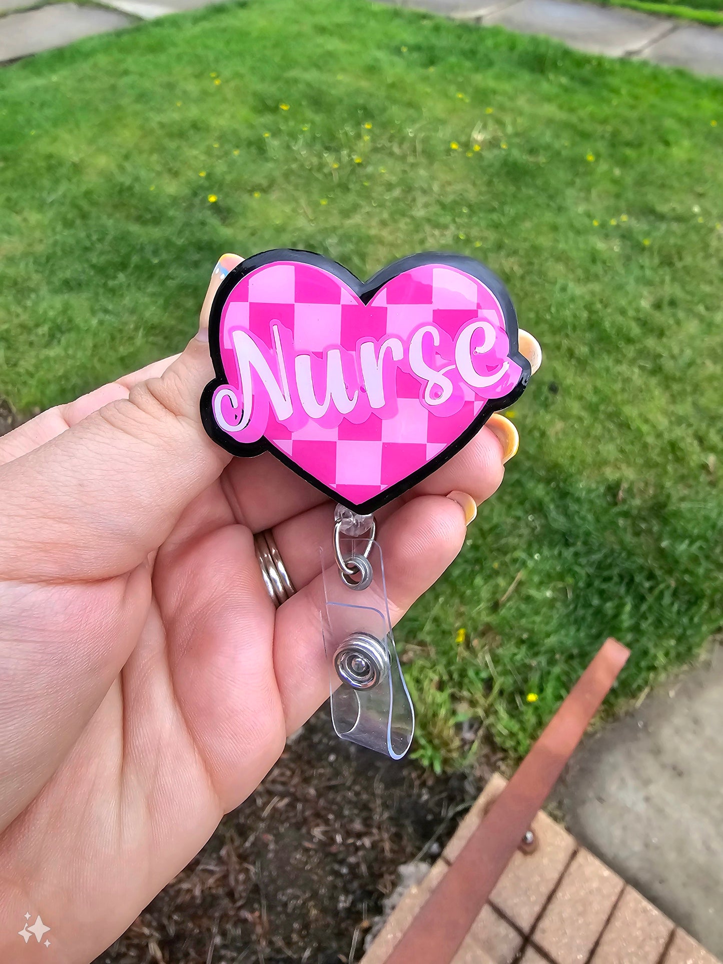 Heart Nurse Badge Reel