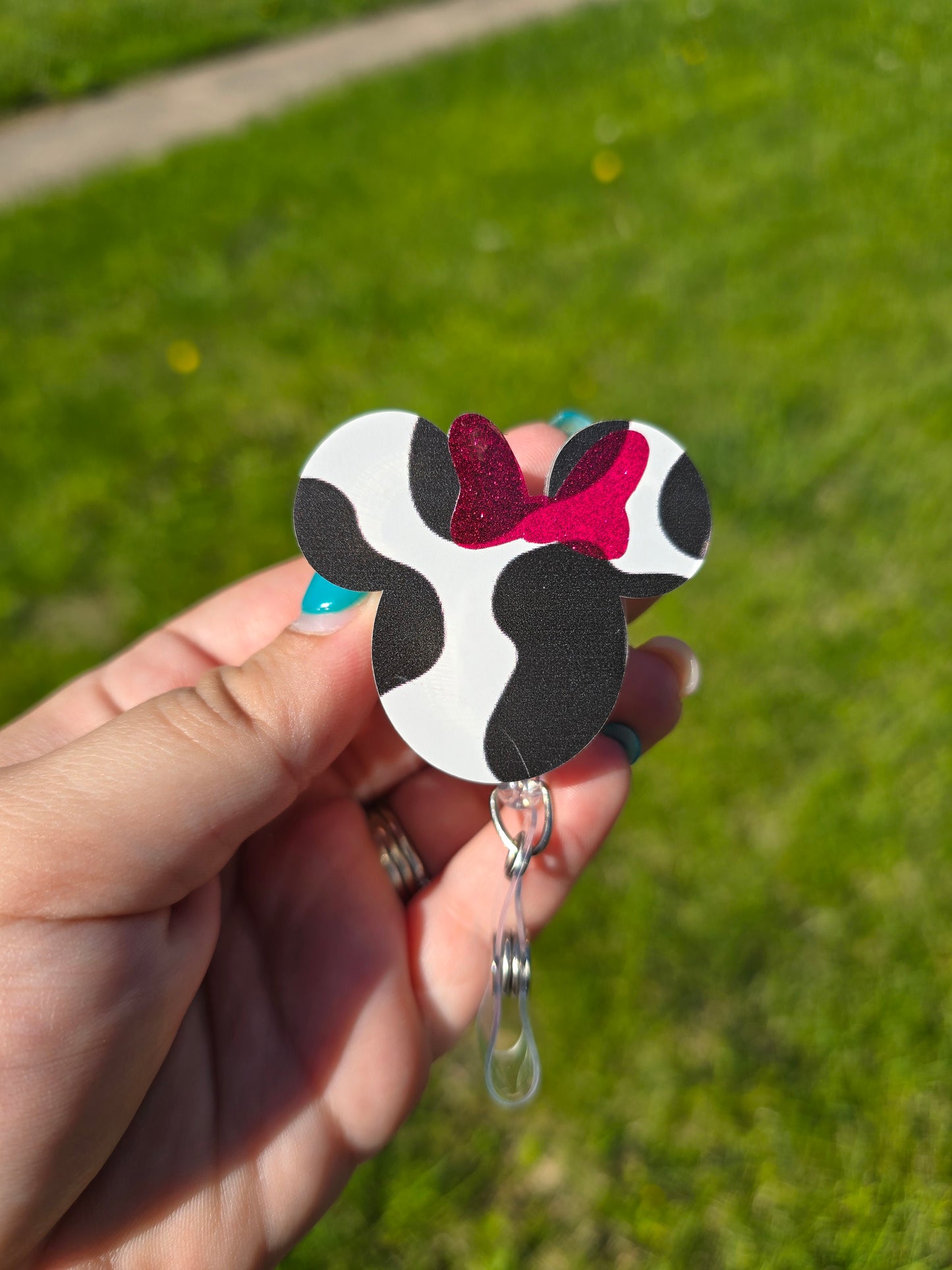 Girl Mouse Badge Reel