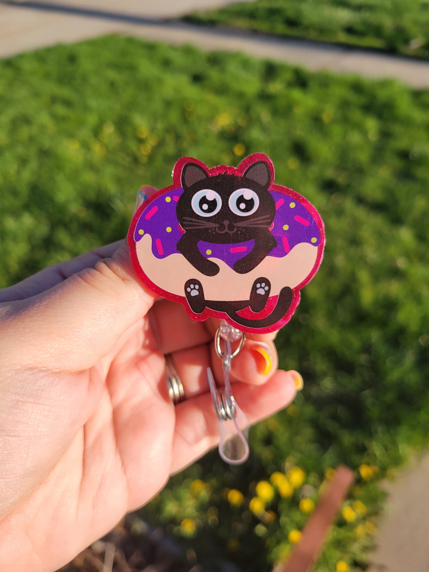 Cat Donut Badge Reel