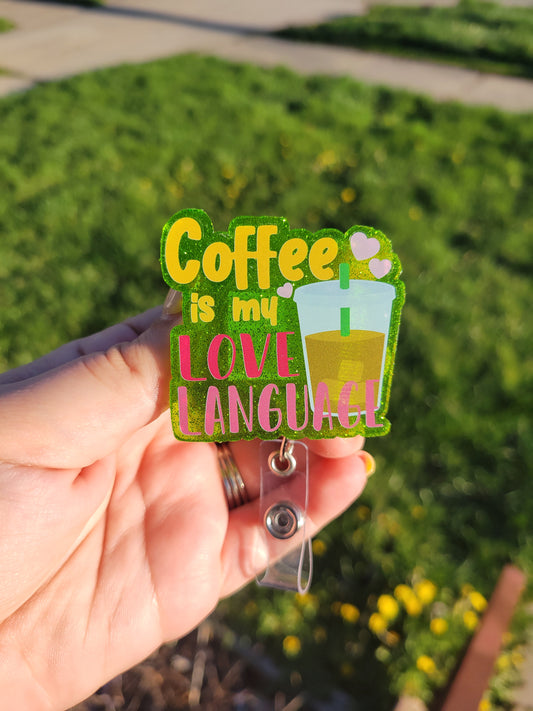 Coffee Love Language Badge Reel