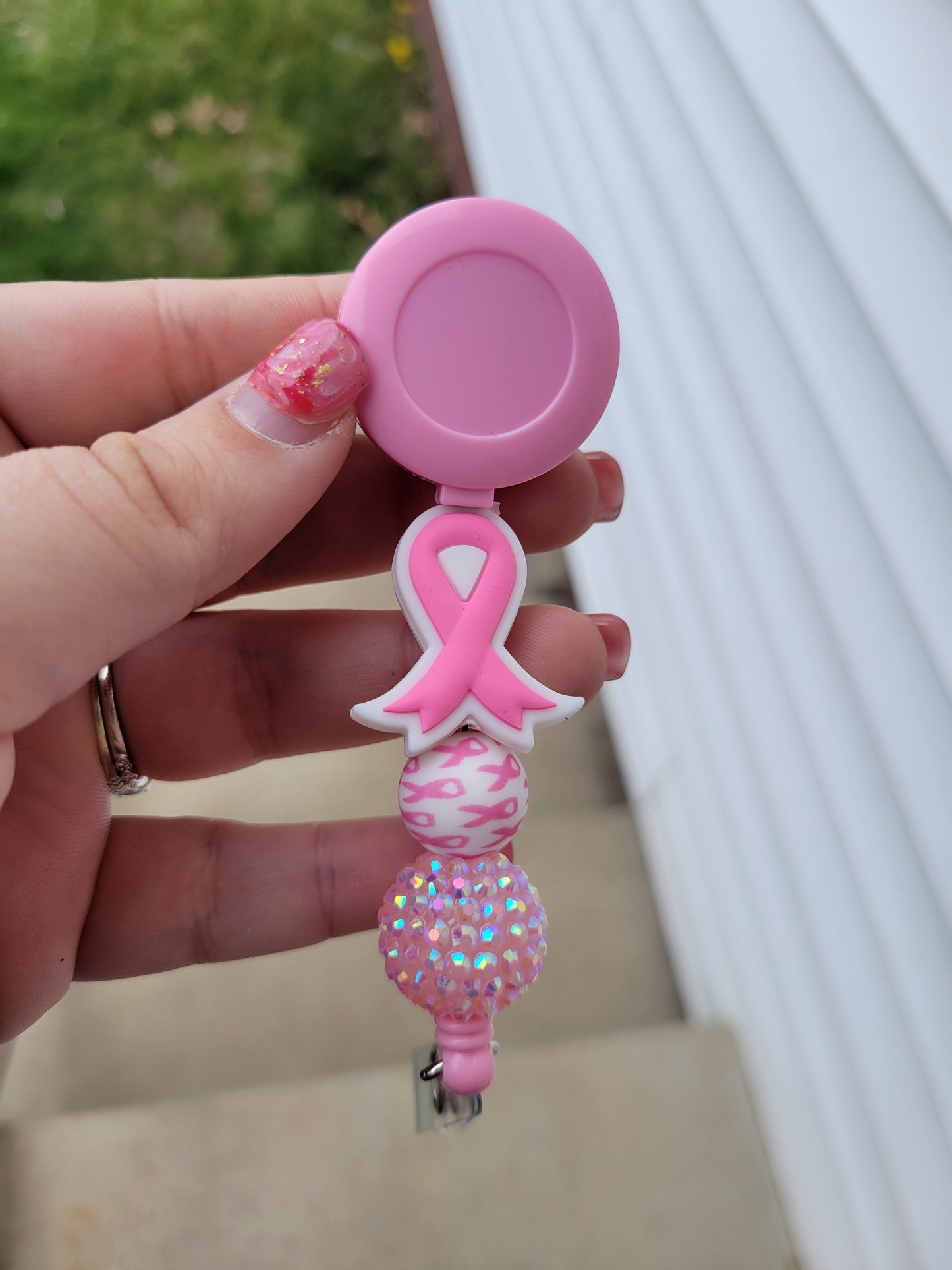 Pink Awareness Badge Reel